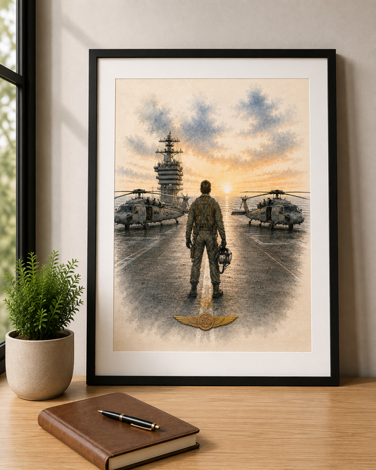 Enlisted Navy SAR Aircrew – Military Heritage Fine Art Print
