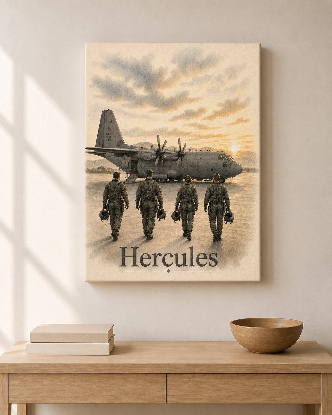 C-130 Hercules – Military Heritage Fine Art Canvas