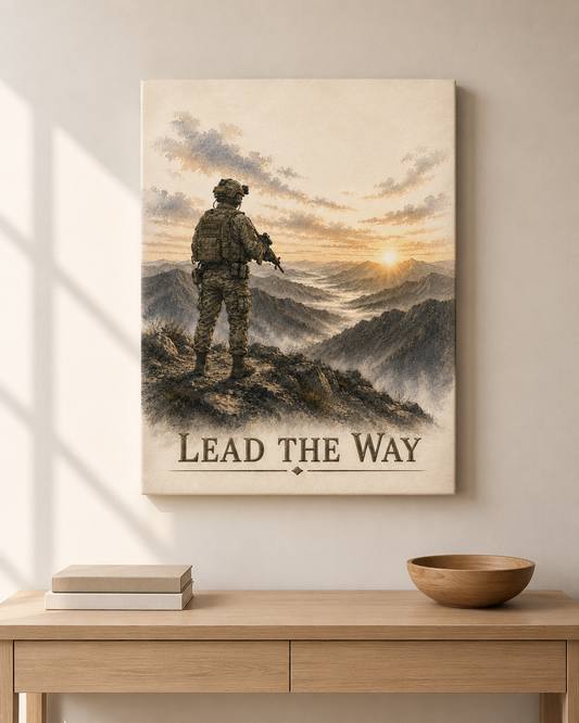 “Lead the Way” | Fine Art Canvas Print | Military Heritage Collection
