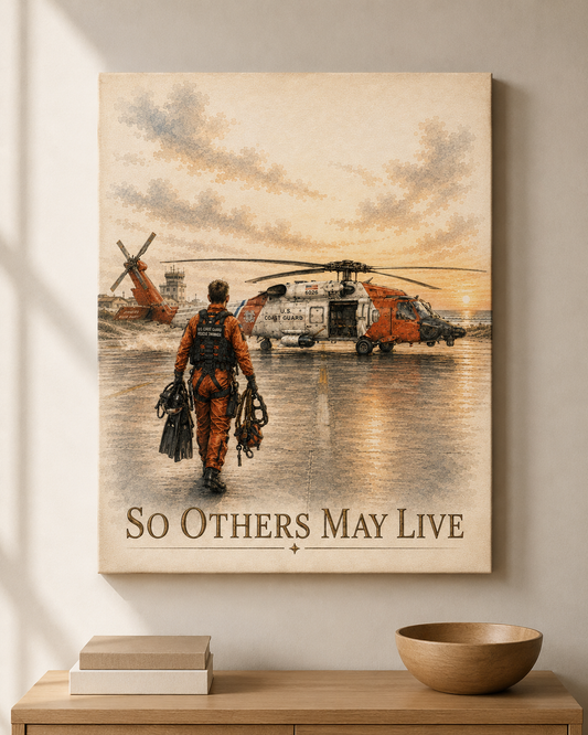 Maritime Rescue “So That Others May Live” | Fine Art Canvas Print