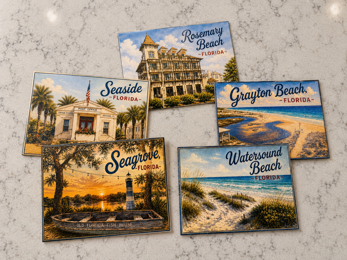 30A Florida Vacation Memory Journal | Handmade Interactive Beach Keepsake