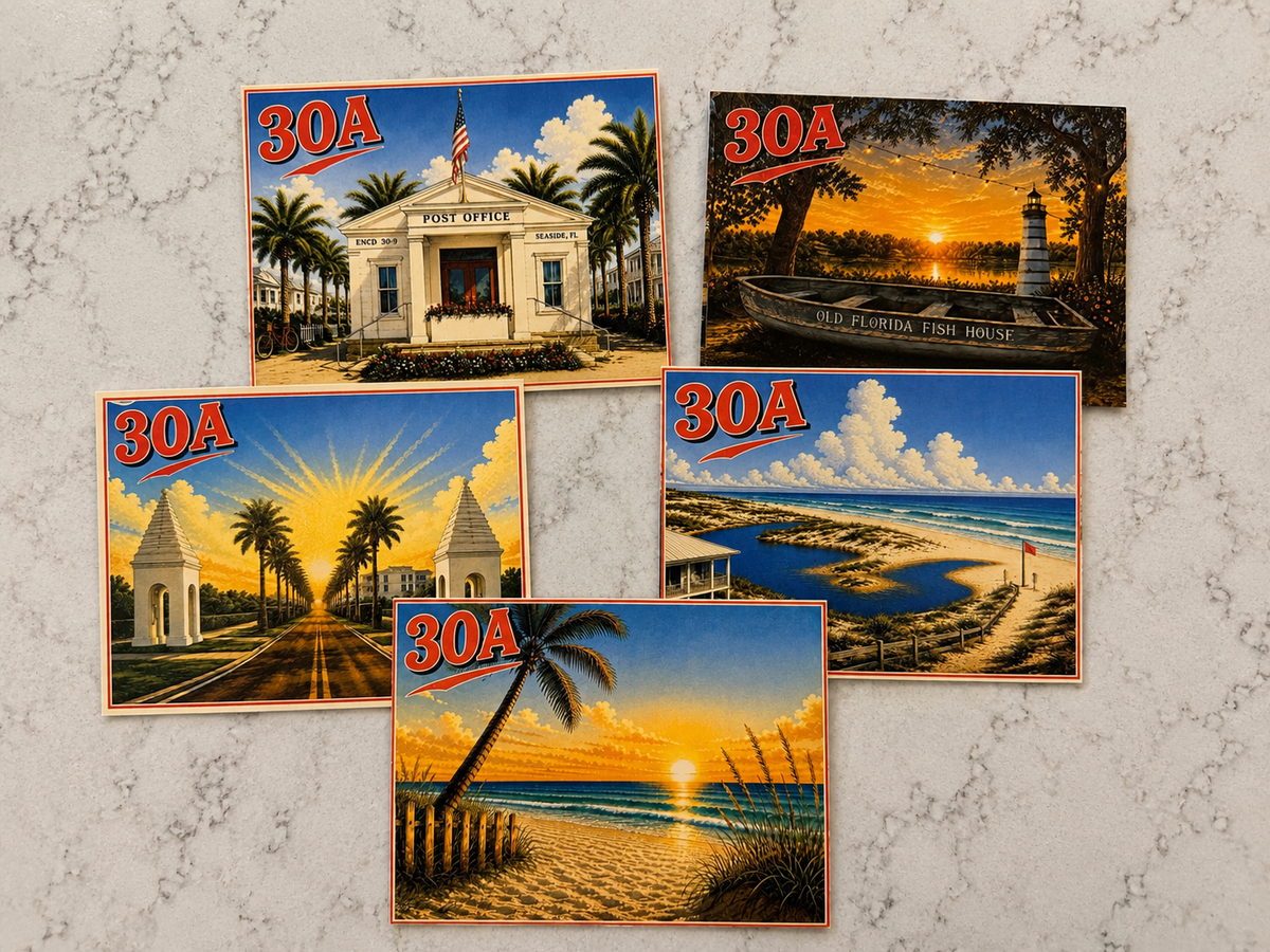 30A Florida Vacation Memory Journal | Handmade Interactive Beach Keepsake