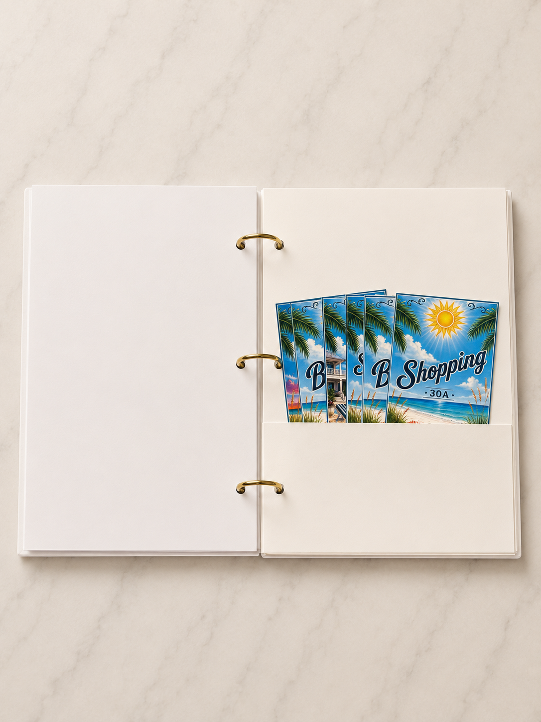 30A Florida Vacation Memory Journal | Handmade Interactive Beach Keepsake