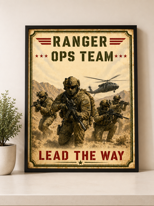 Special Operations Team Vintage Poster | Tactical Military Wall Art
