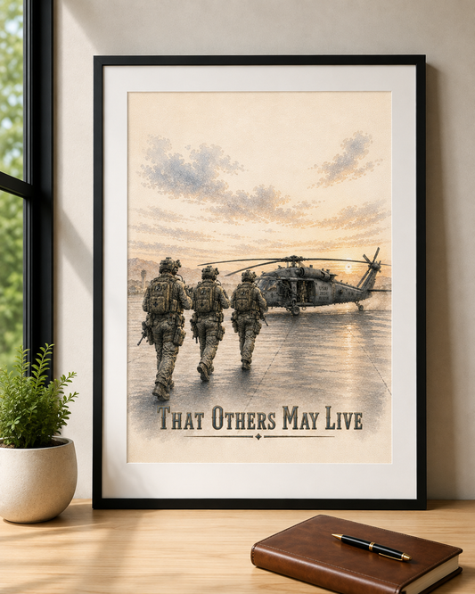 Pararescue Team | Rolled Fine Art Print | Military Heritage Collection