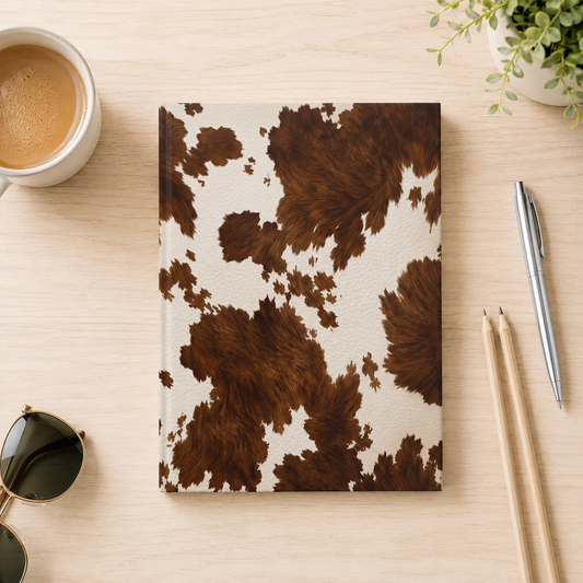 Holy Cow! – Brown Cowhide Western Hardcover Journal