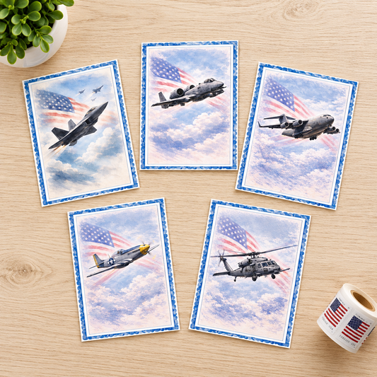 Military Aviation Heritage | Note Card Set of 5