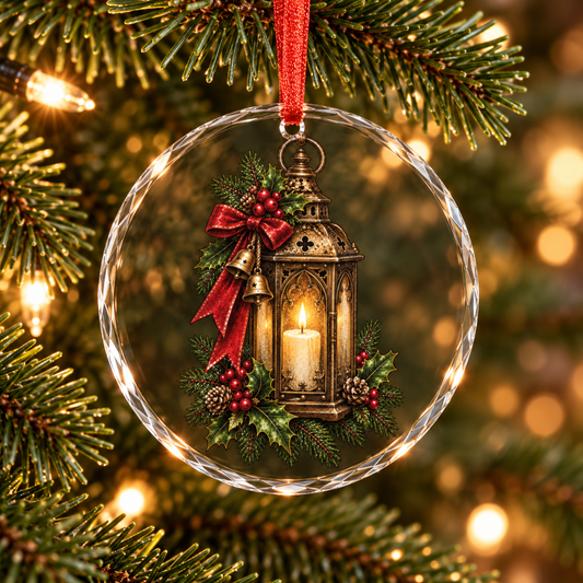 Gothmas Plague Doctor Lantern | Gothic Christmas Glass Ornament