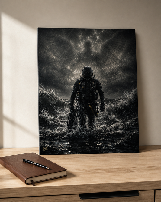 Into the Storm | Military-Inspired Metal Art | Search & Rescue