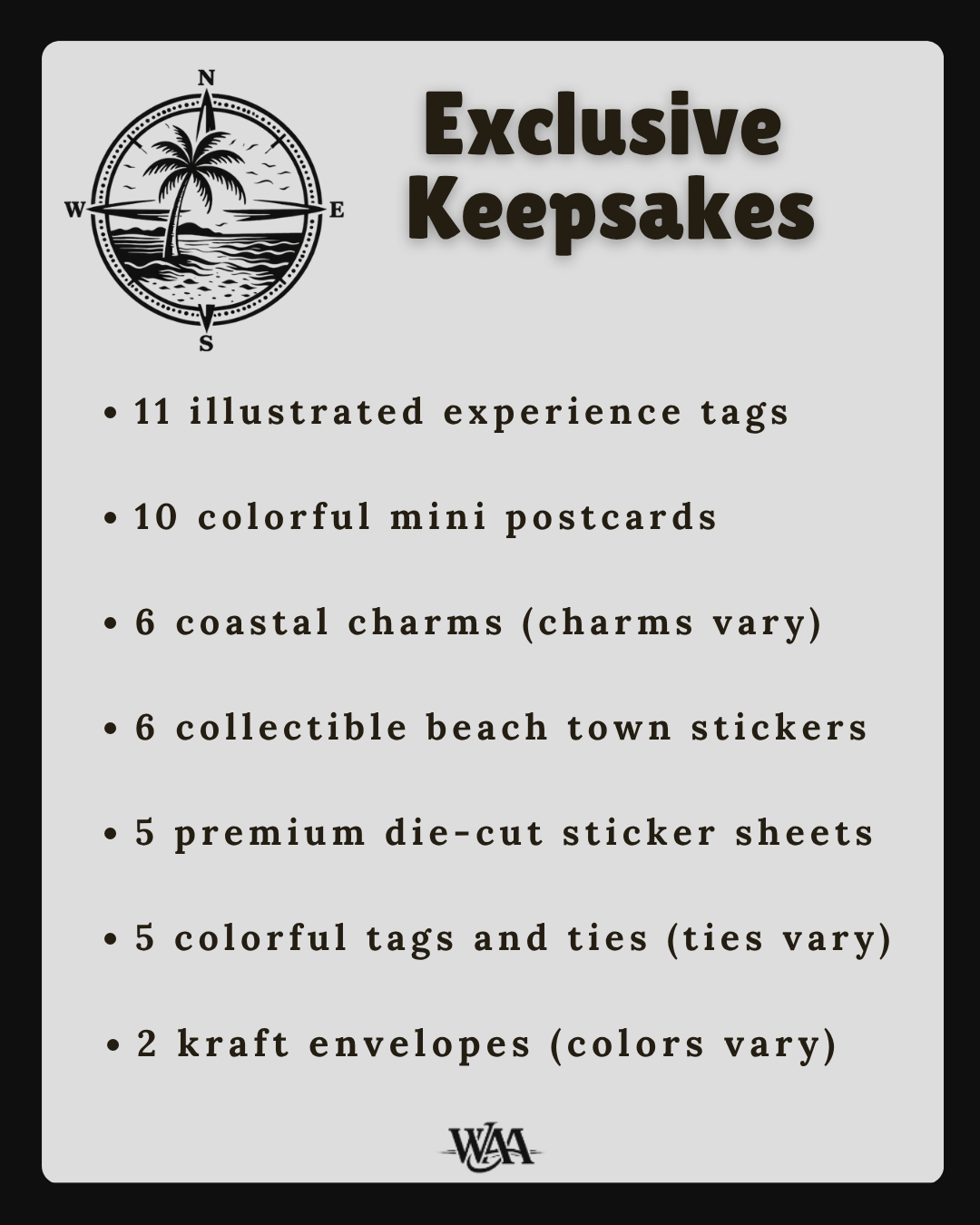 30A Florida Vacation Memory Journal | Handmade Interactive Beach Keepsake