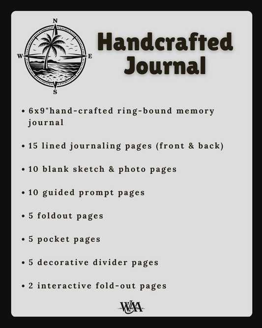 30A Florida Vacation Memory Journal | Handmade Interactive Beach Keepsake