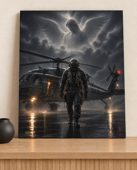 Night Watch | Combat Search & Rescue Metal Wall Art